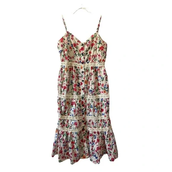 Good as new 🥰 Peony Floral XXS 🌼LANI MIDI DRESS Lovers and Friends - Picture 2 of 13